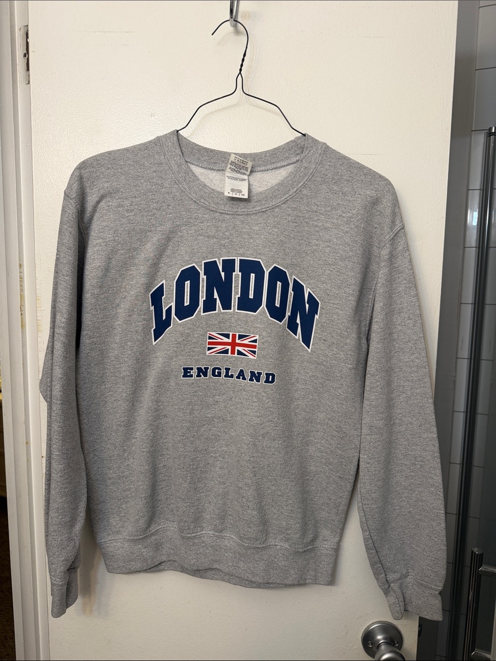London England Grey Crewneck Sweatshirt